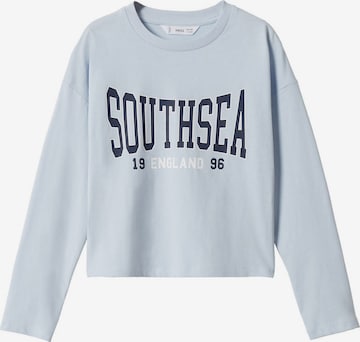 MANGO KIDS Shirt 'COLLEGE' in Blue: front