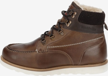 PANTOFOLA D'ORO Lace-Up Boots in Brown