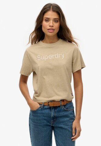 T-shirt Superdry en gris : devant