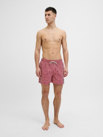 Pantaloncini da bagno 'JPSTMaui' di JACK & JONES in rosso
