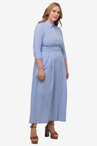 Robe-chemise Ulla Popken en bleu : devant