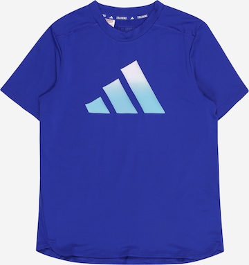 ADIDAS SPORTSWEAR Funksjonsskjorte 'Train Icons Aeroready Logo' i blå: forside