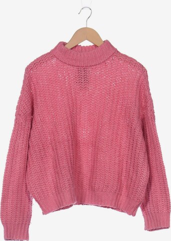 Bershka Sweater & Cardigan in S in Pink: front