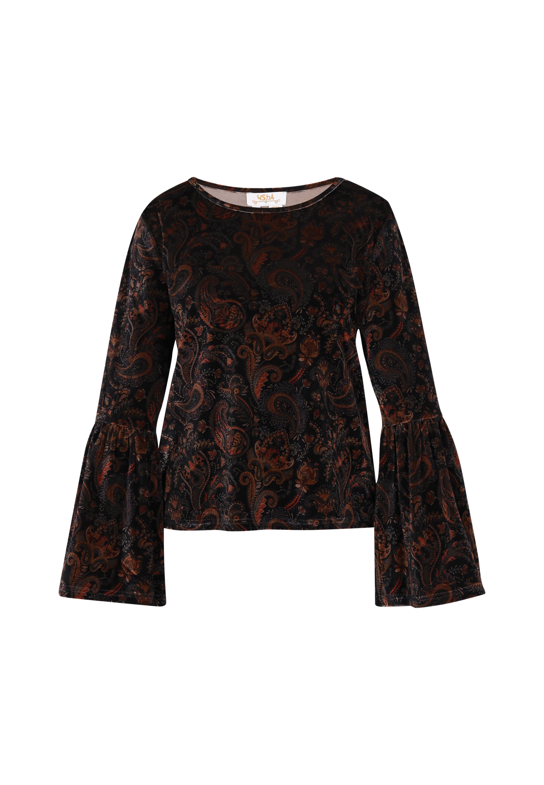 usha FESTIVAL Blouse in Black: front