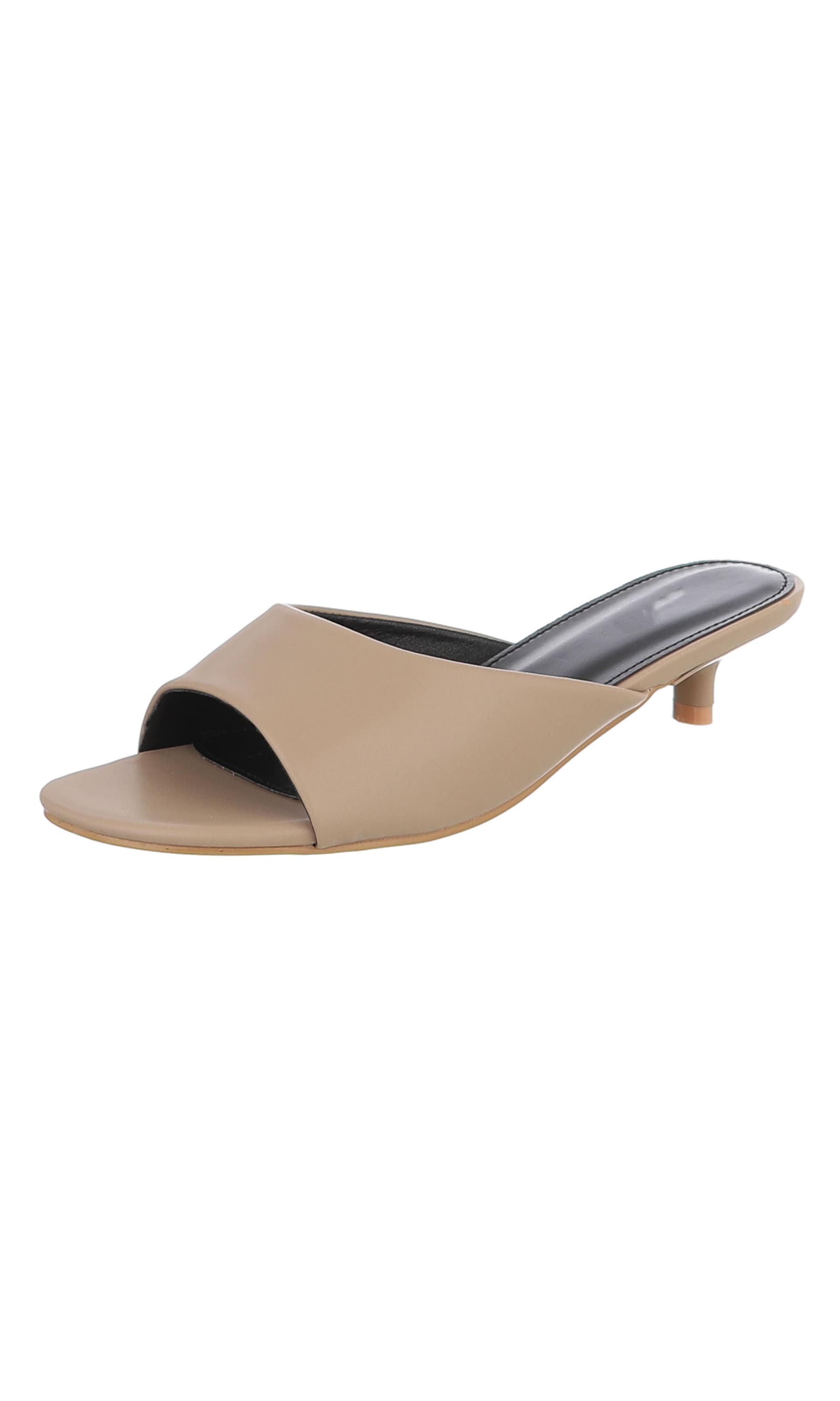 Ital-Design Mules in Brown: front