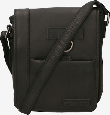 HILL BURRY Schoudertas in Zwart: voorkant