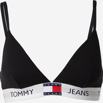 Tommy Jeans Сутиен в черно: отпред