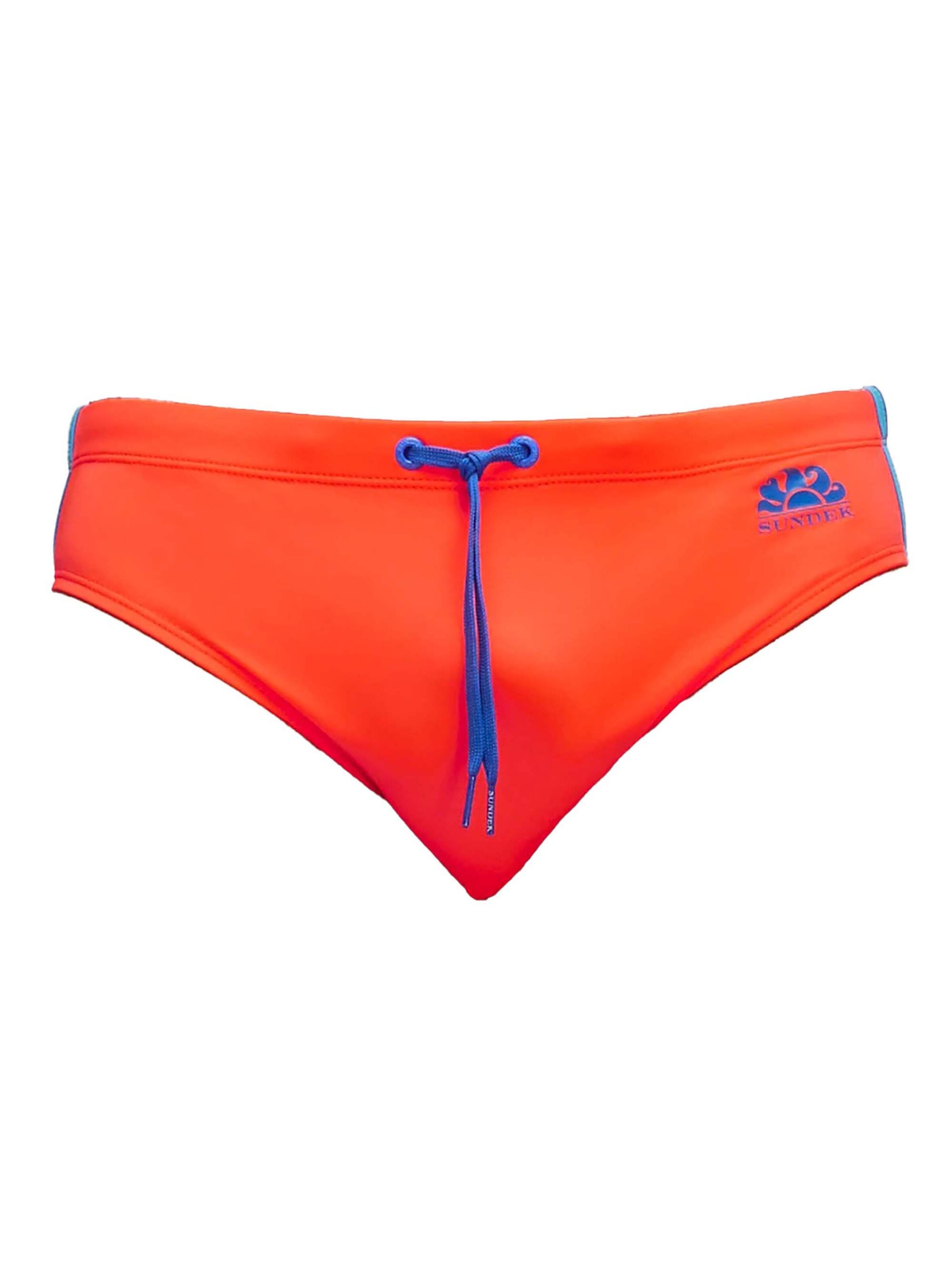 Sundek Maillot de bain 'Diwalter' en bleu / orange / blanc, Vue avec produit