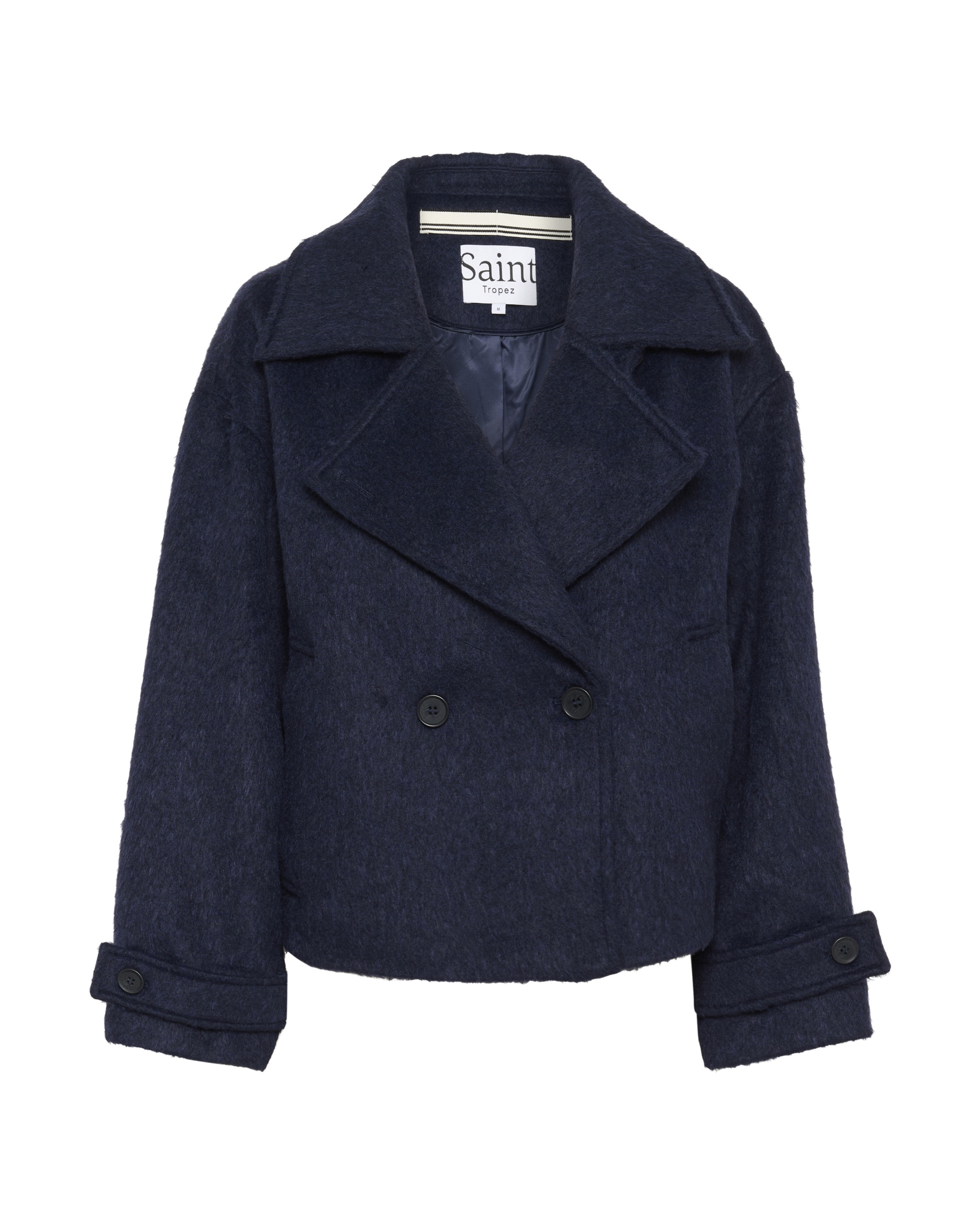 SAINT TROPEZ Between-Season Jacket in Blue: front