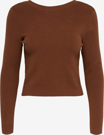 ONLY Sweater 'Lynsie' in Brown: front