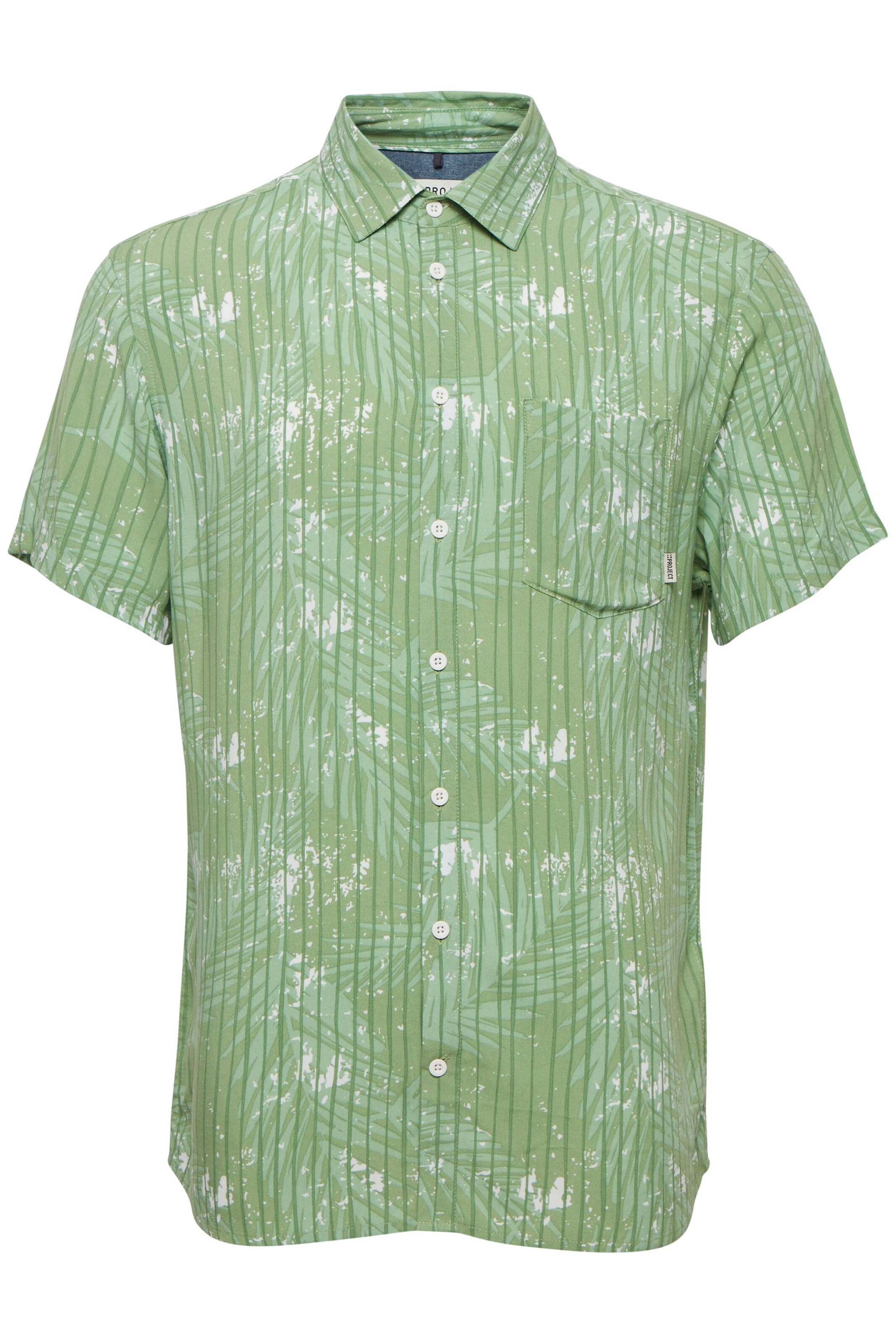 11 Project Hemd 'Barba' in Grün: Vorderseite