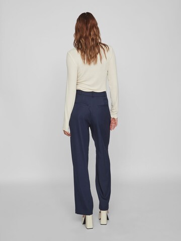 VILA Wide leg Pleat-front trousers 'VIGA' in Blue