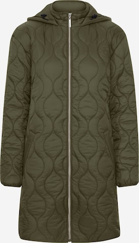 Fransa Between-Season Jacket 'Padma' in Green: front