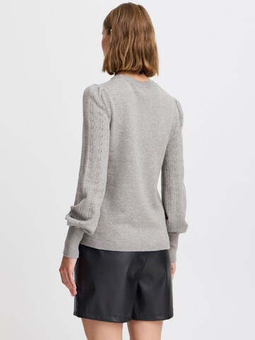 b.young - Pullover ' BYNONINA POINTELLE JUMPER' em cinzento