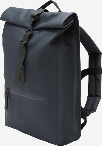 RAINS Backpack in Blue: front