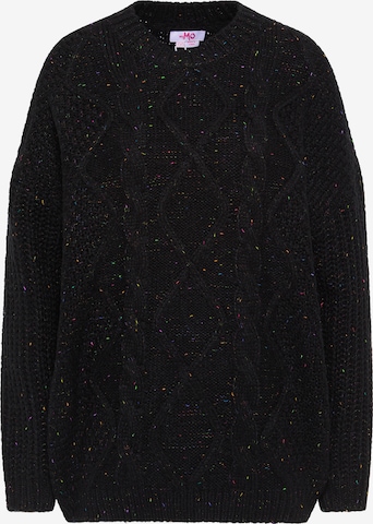 MYMOŠiroki pulover - crna boja: prednji dio