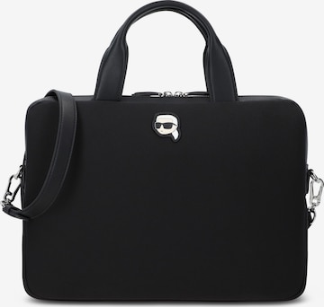 Karl Lagerfeld Laptoptas in Zwart: voorkant