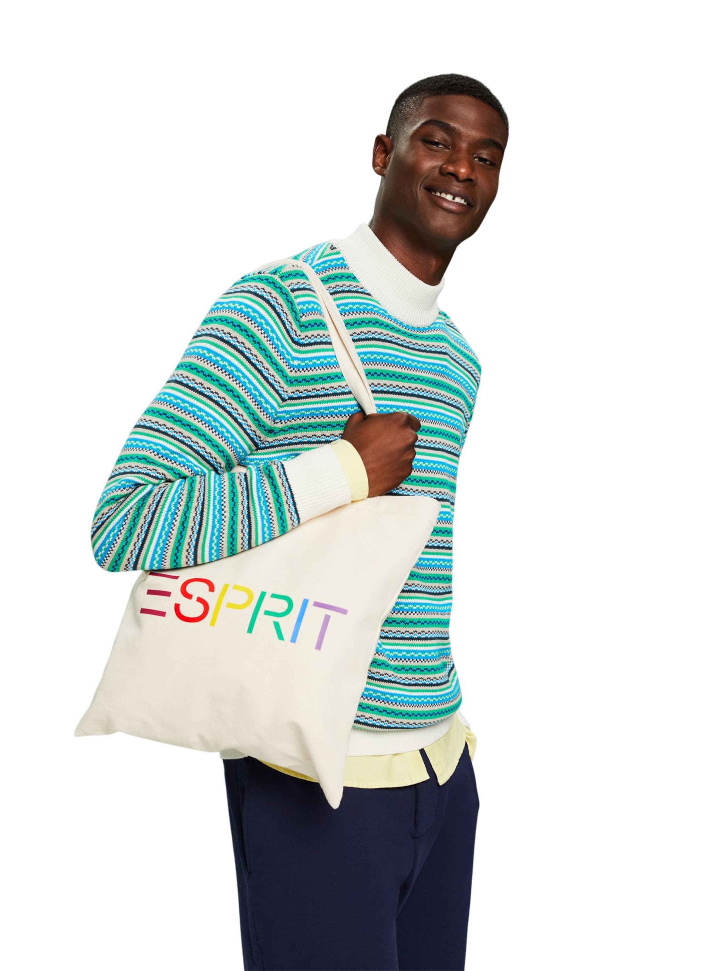 ESPRIT Sweater in Green ABOUT YOU