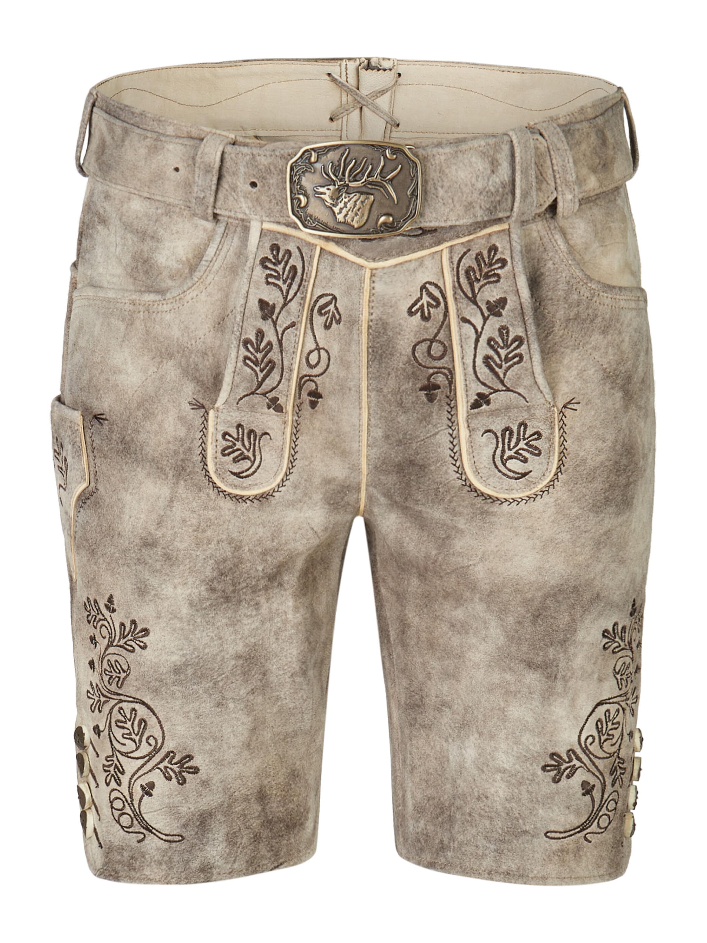 Regular Pantalon folklorique SPIETH & WENSKY en marron : devant