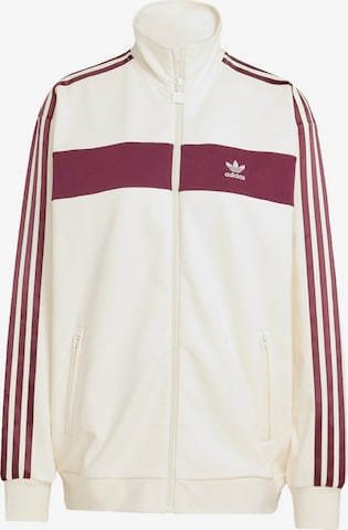 Giacca di felpa 'Colorblock Track' di ADIDAS ORIGINALS in bianco: frontale