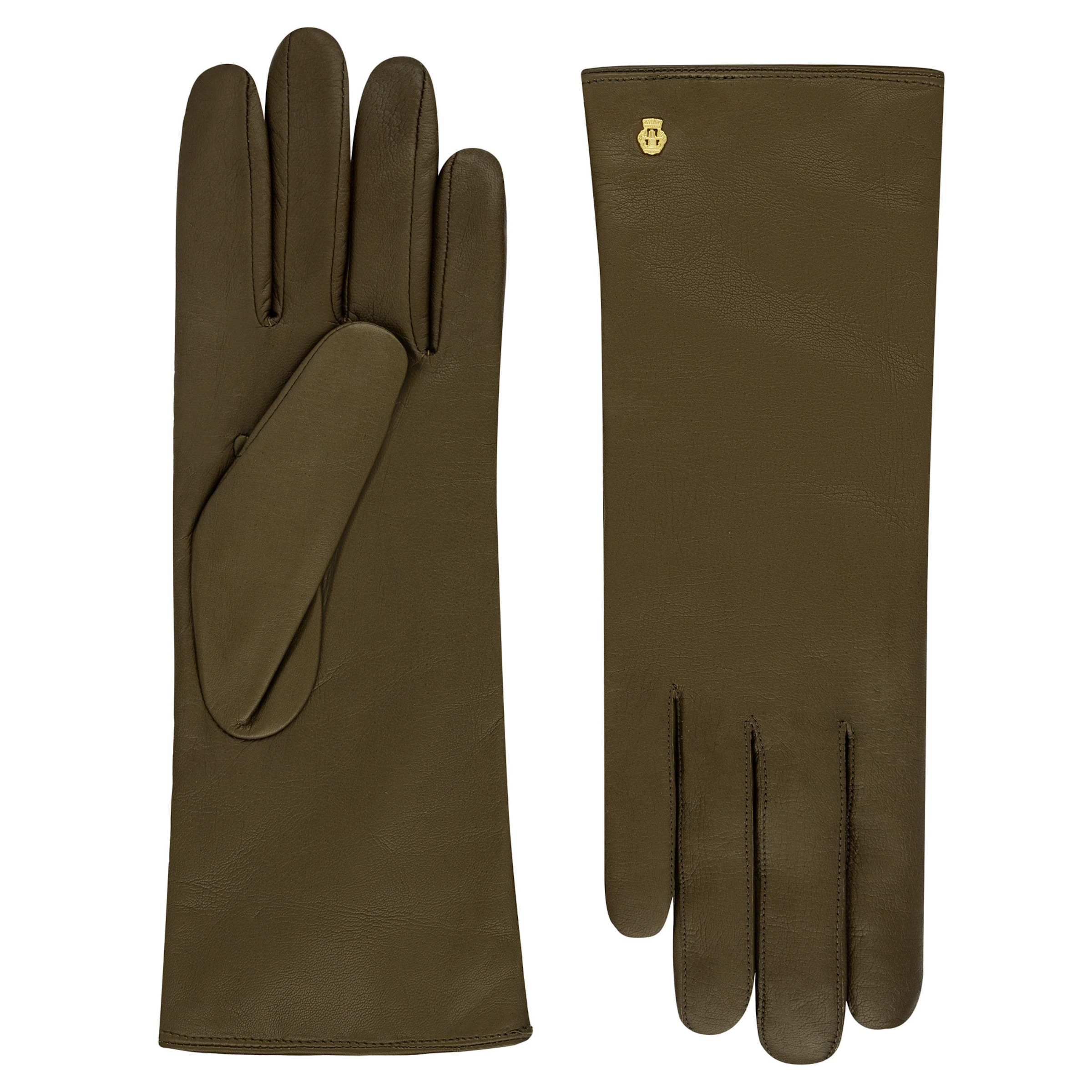 Roeckl Lederhandschuhe 'PRAG' in Grün: Vorderseite