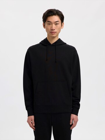 SELECTED Sweatshirt in Zwart: voorkant