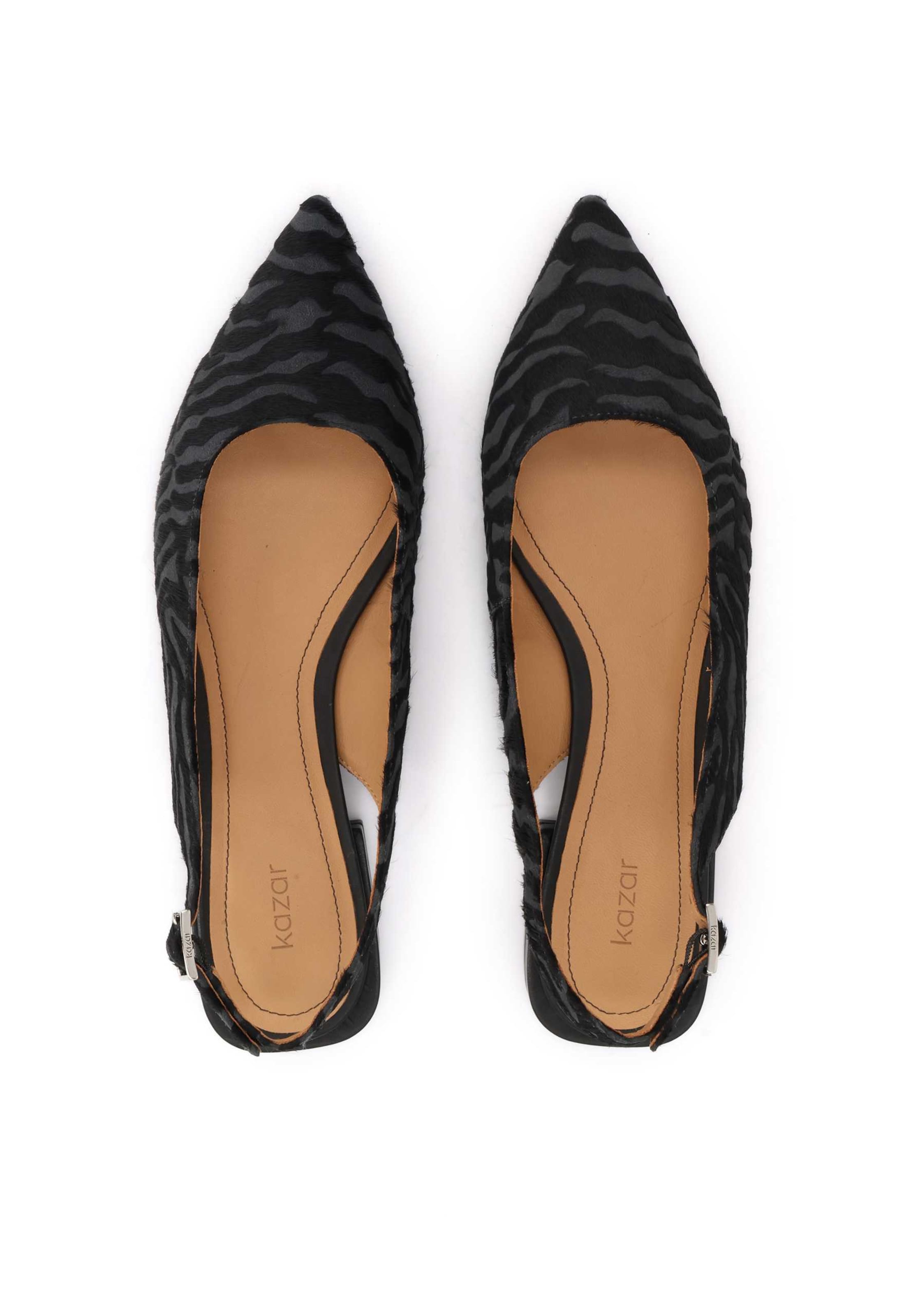 Balerini cu curea glezna de la Kazar pe negru