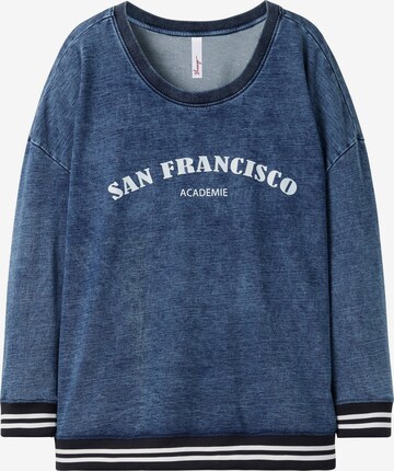 SHEEGO Sweatshirt in Blue: front