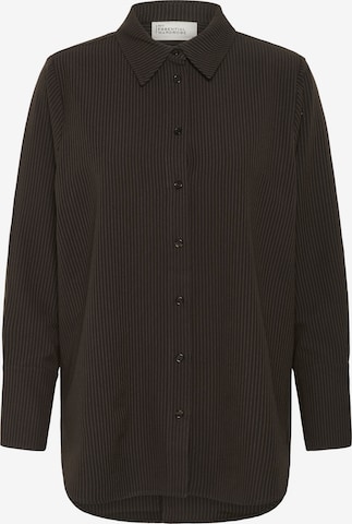 My Essential Wardrobe Blouse 'Vitta' in Brown: front