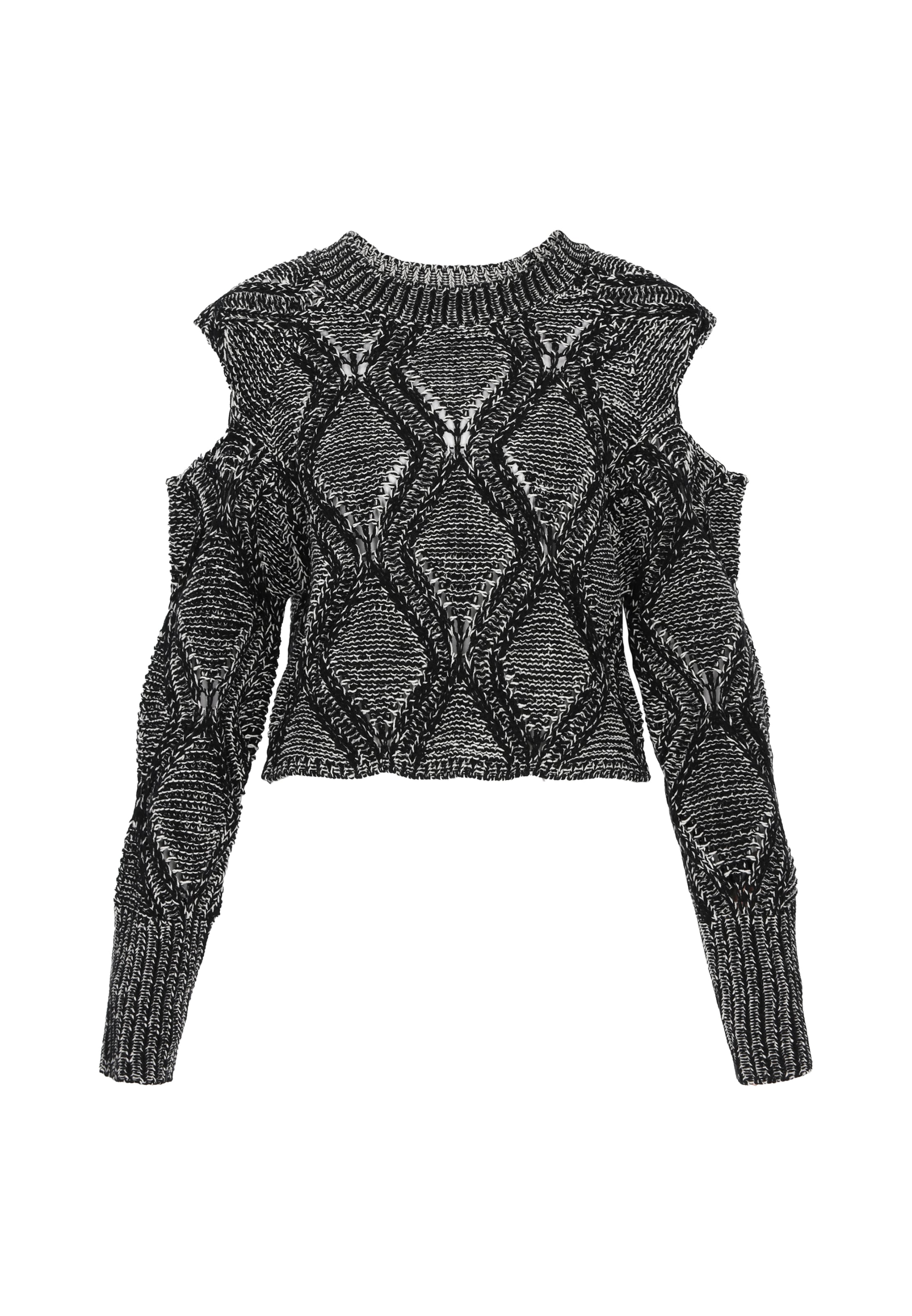 myMo ROCKS Sveter - Čierna: predná strana