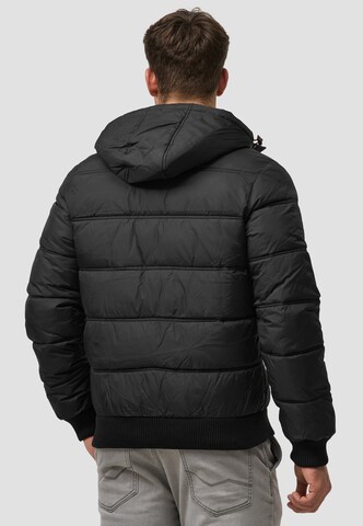 INDICODE JEANS Winterjas 'Adrian ZA' in Zwart