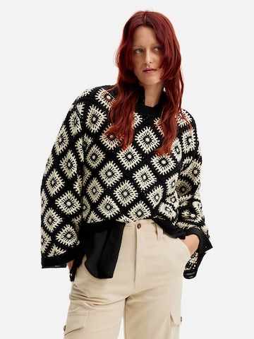 Desigual Sweter 'Crochet' w kolorze niebieski: przód