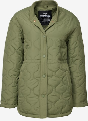 Threadbare Between-Season Jacket 'Juliet' in Green: front