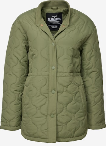 Threadbare Between-season jacket 'Juliet' in Green: front