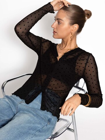 SASSYCLASSY Bluse‌‌‌‌ in Schwarz