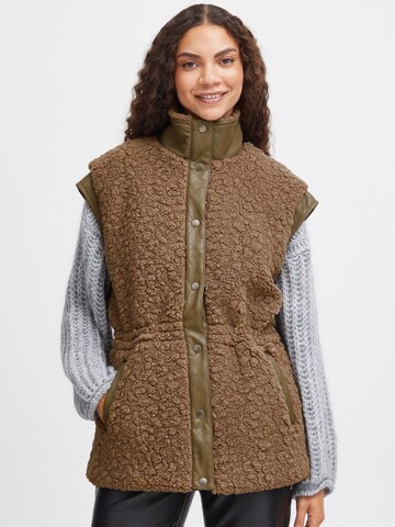 Gilet 'BYANAMAJ' di b.young in marrone: frontale