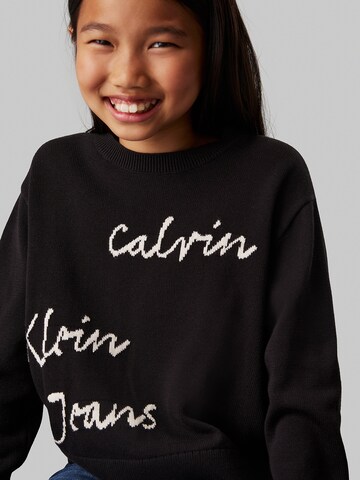 Calvin Klein Jeans Pullover in Schwarz