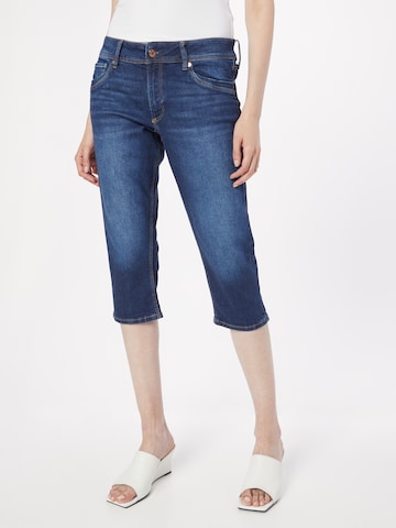 Coupe slim Jean QS en bleu : devant