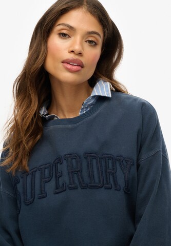 Superdry Sweatshirt 'Athletic Essentials' in Blauw