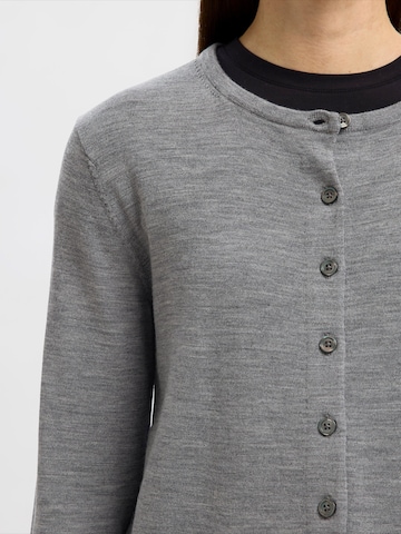SELECTED Cardigan 'SLFTHEA' i grå