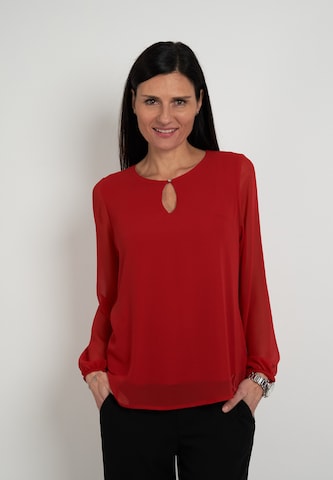 Seidel Moden Bluse in Rot: Vorderseite