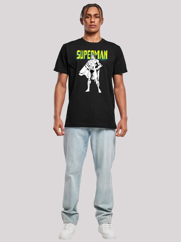 T-Shirt 'DC Comics Superman Mono Action Pose' F4NT4STIC en noir