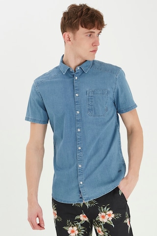 BLEND Regular fit Button Up Shirt in Blue: front