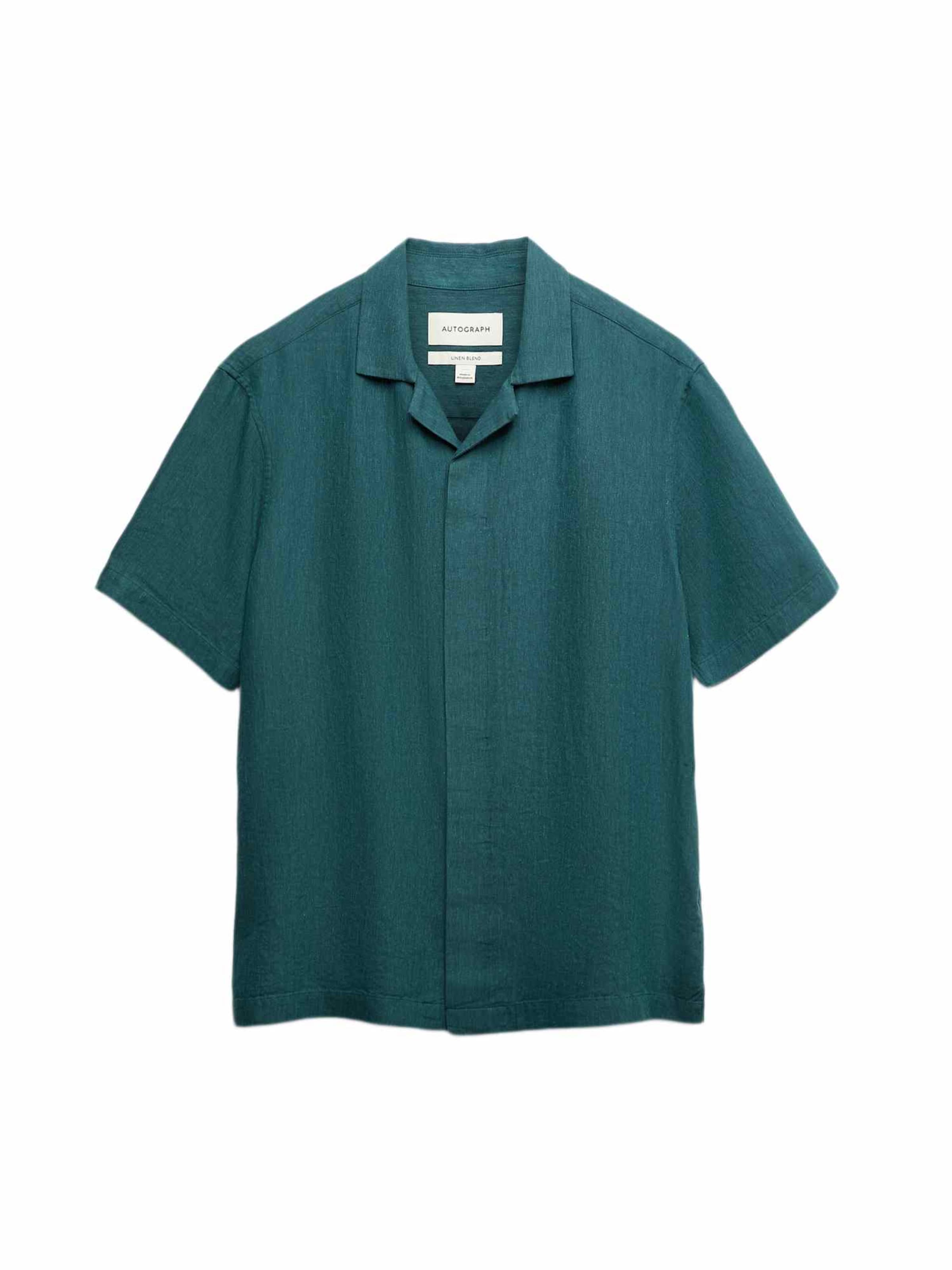 Regular fit Camicia di Marks & Spencer in verde: frontale