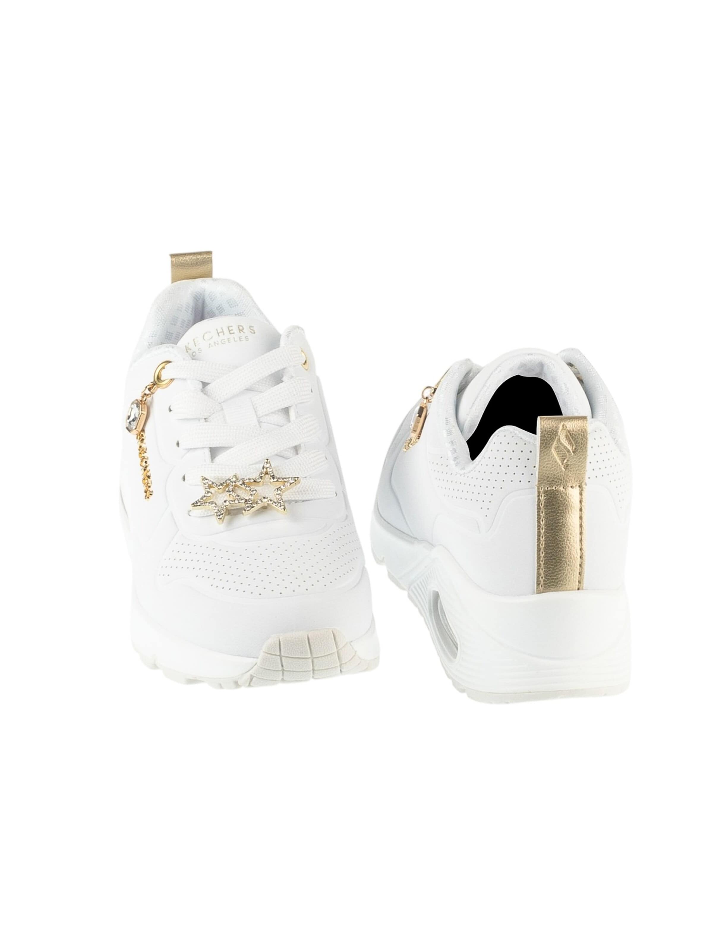 Baskets 'Uno Gen1 - Trendy Jewels' SKECHERS en blanc