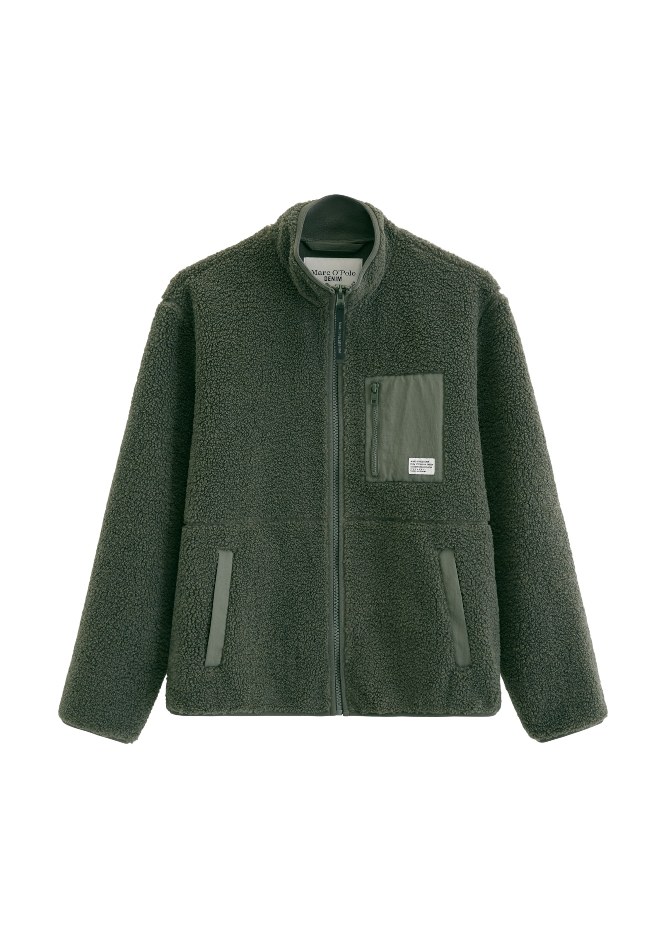 Marc O'Polo DENIM Veste en polaire en S en vert, Vue avec produit