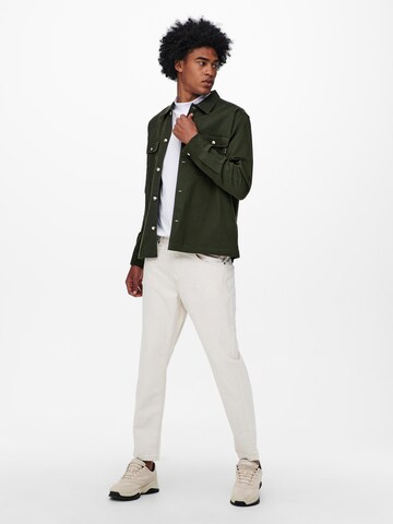 Veste mi-saison 'Ilvio' Only & Sons en vert