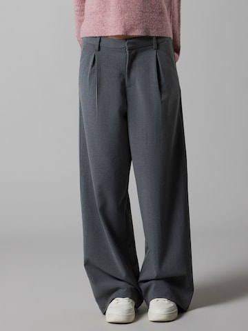 NAME IT Wide Leg Bukser i grå: forside