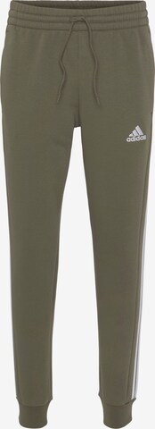 ADIDAS SPORTSWEAR Workout Pants 'Essentials' in Green: front