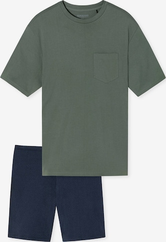 SCHIESSER Pyjamas kort i blå: forside